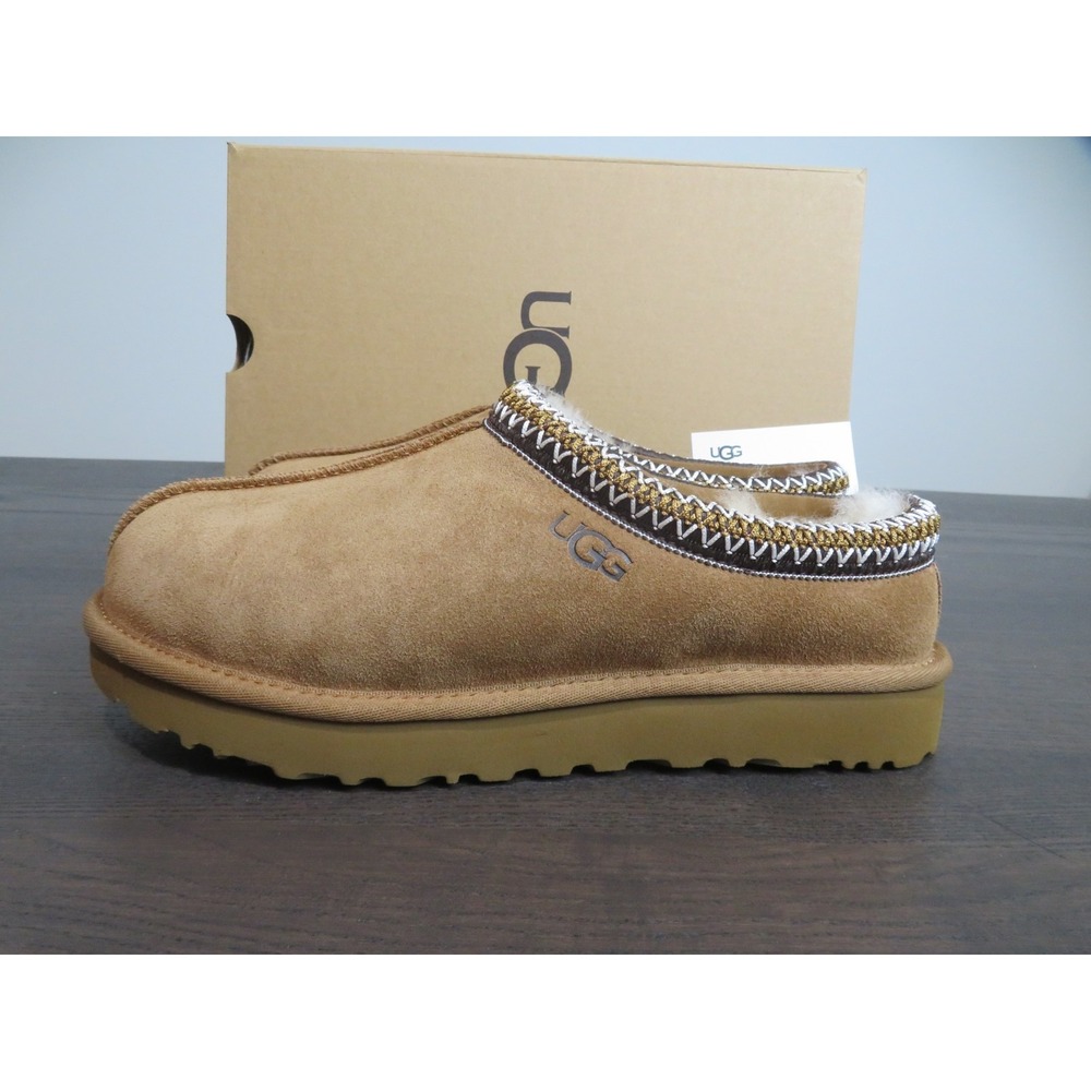 UGG Tasman II Slippers Womens 10 Chestnut Brown Shoes Slip On Comfort Fur Lined - Picture 3 of 12
